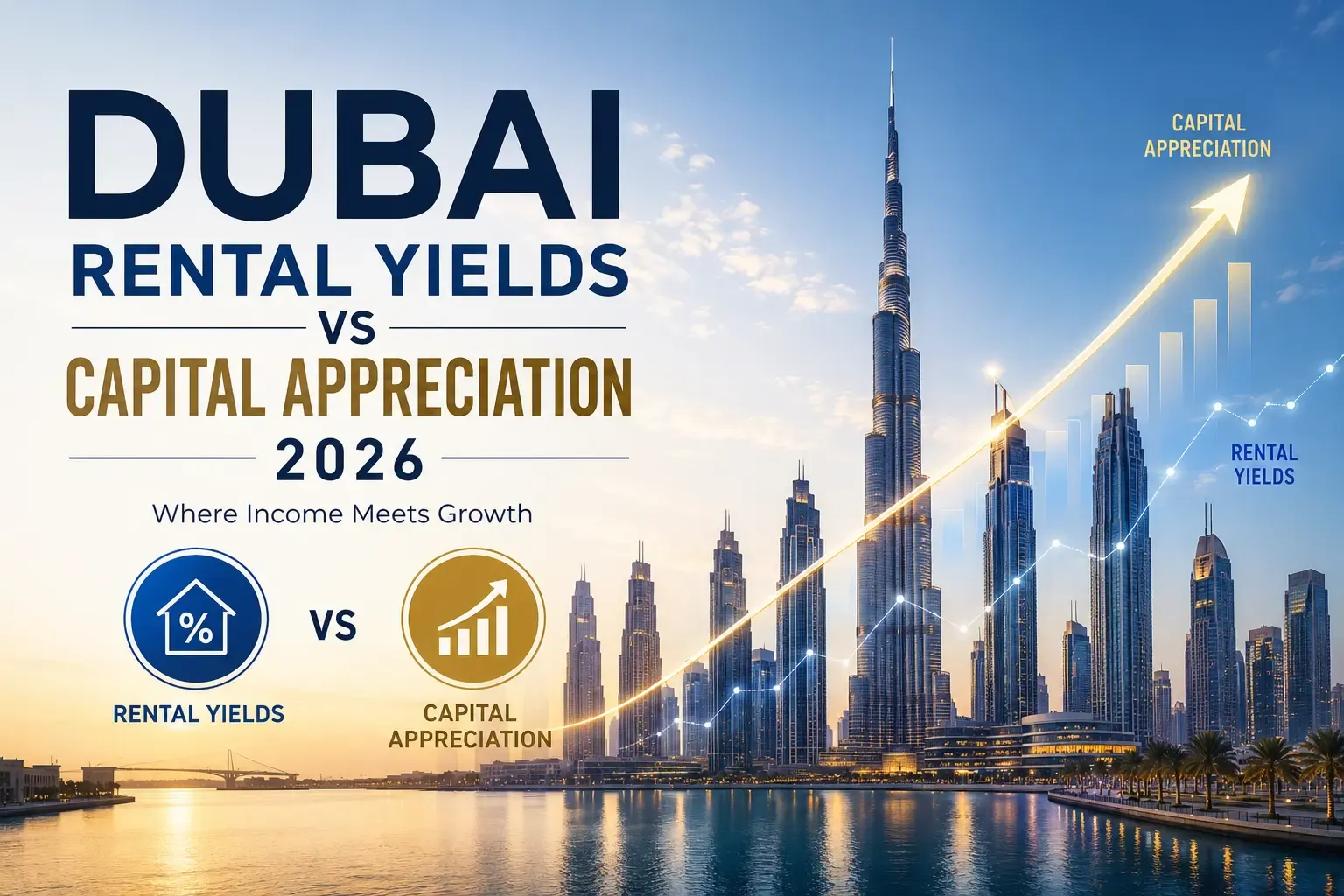 Dubai Rental Yields vs Capital Appreciation 2026: The Total Return Framework | Xperience Realty