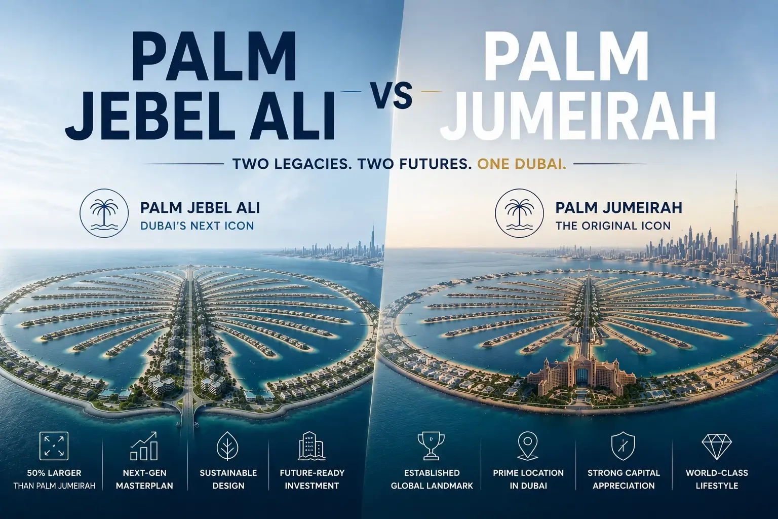 Palm Jebel Ali vs Palm Jumeirah: The Second Palm is the Better Trade | Xperience Realty
