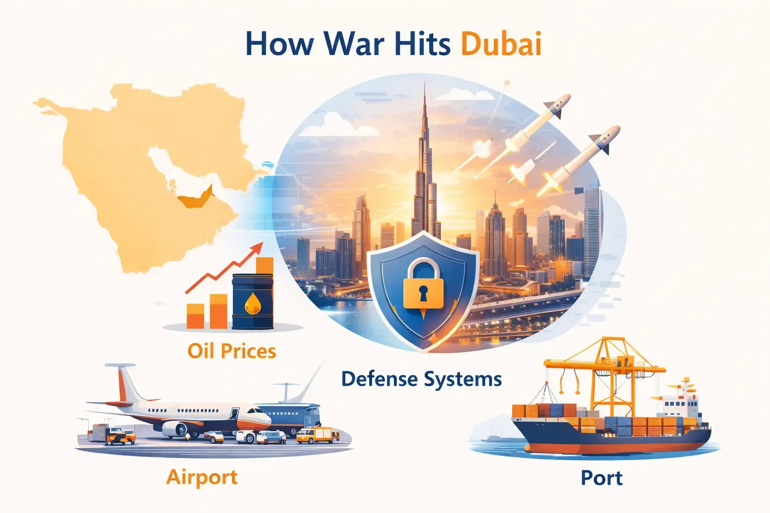 how war hits dubai