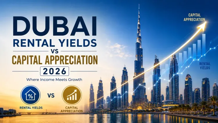 Dubai Rental Yields vs Capital Appreciation 2026: The Total Return Framework