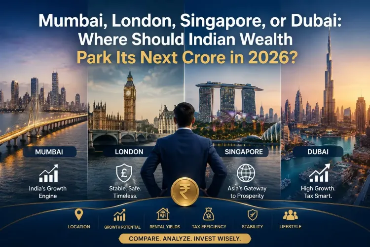 Mumbai, London, Singapore, or Dubai: Where Should Indian Wealth Park Its Next Crore in 2026? 
